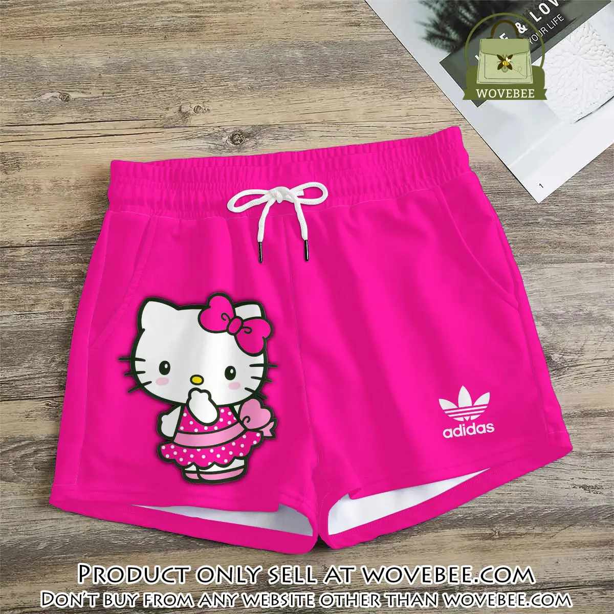 Premium hello kitty in adidas women shorts lady beach shorts wms1080 wvb1414863